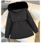 Women's Winter Parka: New Year Cotton Jacket with Large Fur Collar, Loose Fit, Thickened, Korean Style