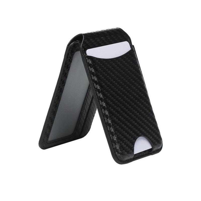 Eco-friendly Magnetic Magsafe Card Holder & Multi-functional PU Phone Stand