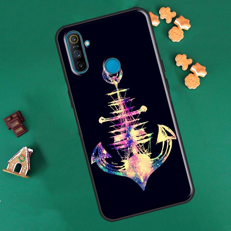 Nautischer Anker Boot Meer Hülle Für OnePlus 10 Pro 9 Pro 8T 9R Nord2 Hülle Für Realme 8i 9i 8 Pro C21 GT Neo 2 Master