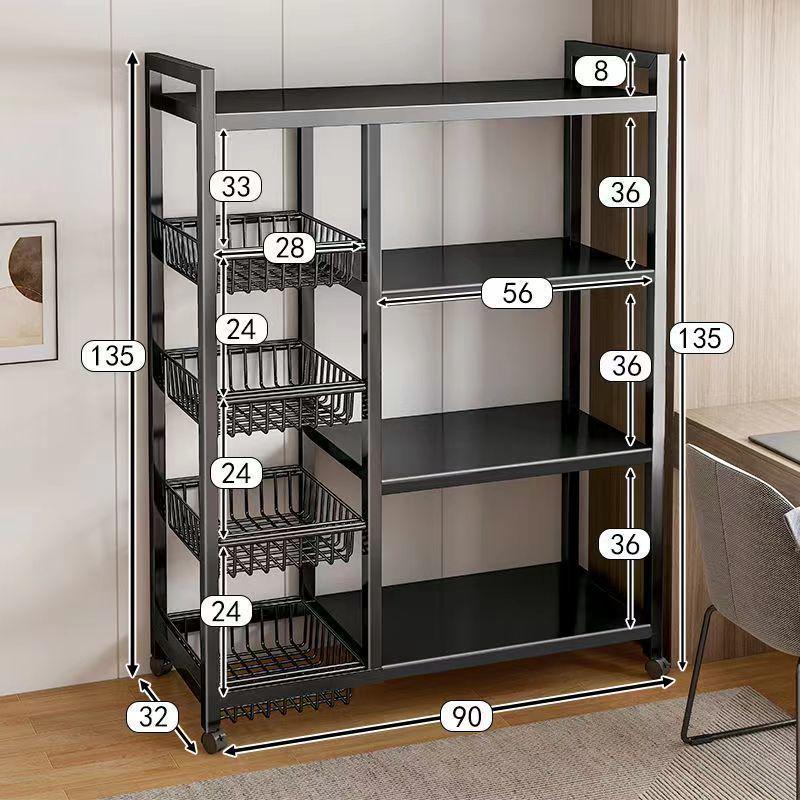 Stainless Steel Multi-Layer Kitchen Trolley for Fruits & Vegetables