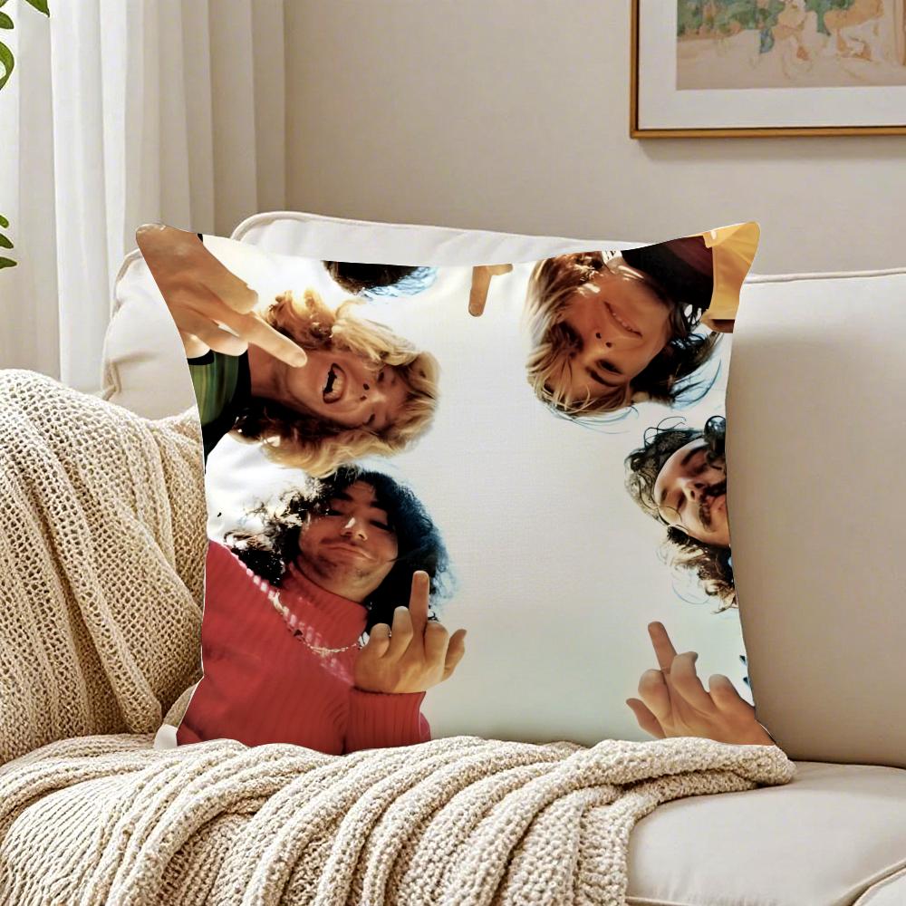 GGrateful Dead Cushion Cover Linen Pillowcase Soft for Sofa Bed Home Room Decor