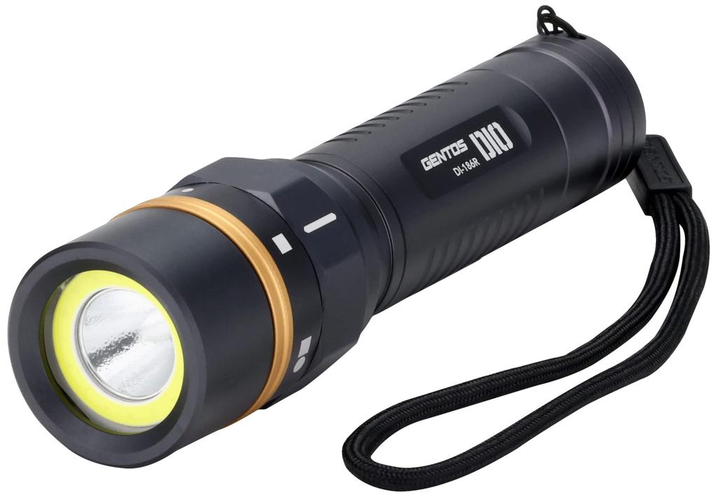 GENTOS Flashlight LED Light Battery Operated 350-400 Lumens DI-032D/DI-043D