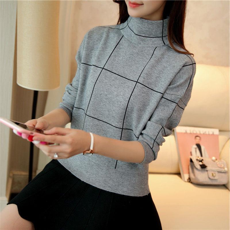 

Женский уютный вязаный пуловер, кашемировый свитер с круглым вырезом, нечеткий приталенный шерстяной свитер OneSize серый