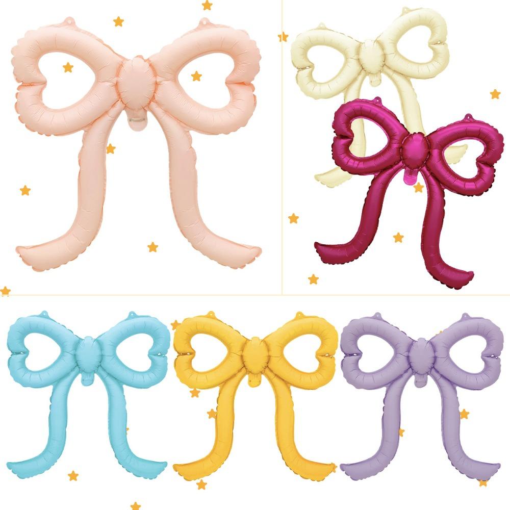 10pcs/set Cut-Out Bows Aluminum Foil Balloons Colorful Photo Props Ballons  Party Supplies