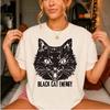 Black Cat Energy T-shirt | Retro Illustration, Gothic Cat Tee