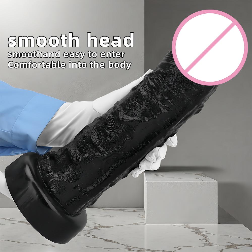 Anal Plug Penis Black Ultra Long Simulation Super Large Penis for Adult Sexual Use