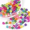 30/50 st Hartspärlor Imitation Cat's Eye Ball Pärlor För DIY Halsband Armband Örhängen Smycketillverkning Hantverkstillbehör
