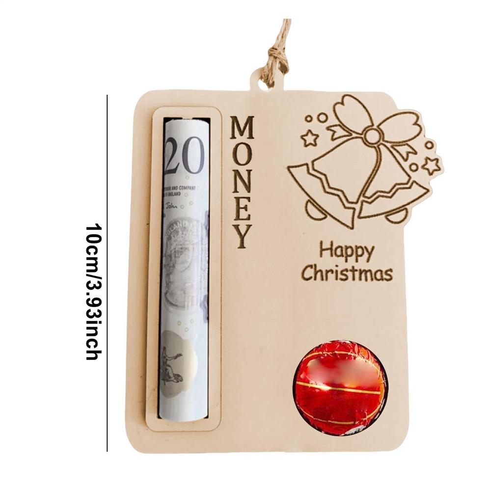 Christmas Gift Cards Theme Cartoon Print Money Holder Gift Cards Happy New Year Money Cards Handmade Money Holder Decor