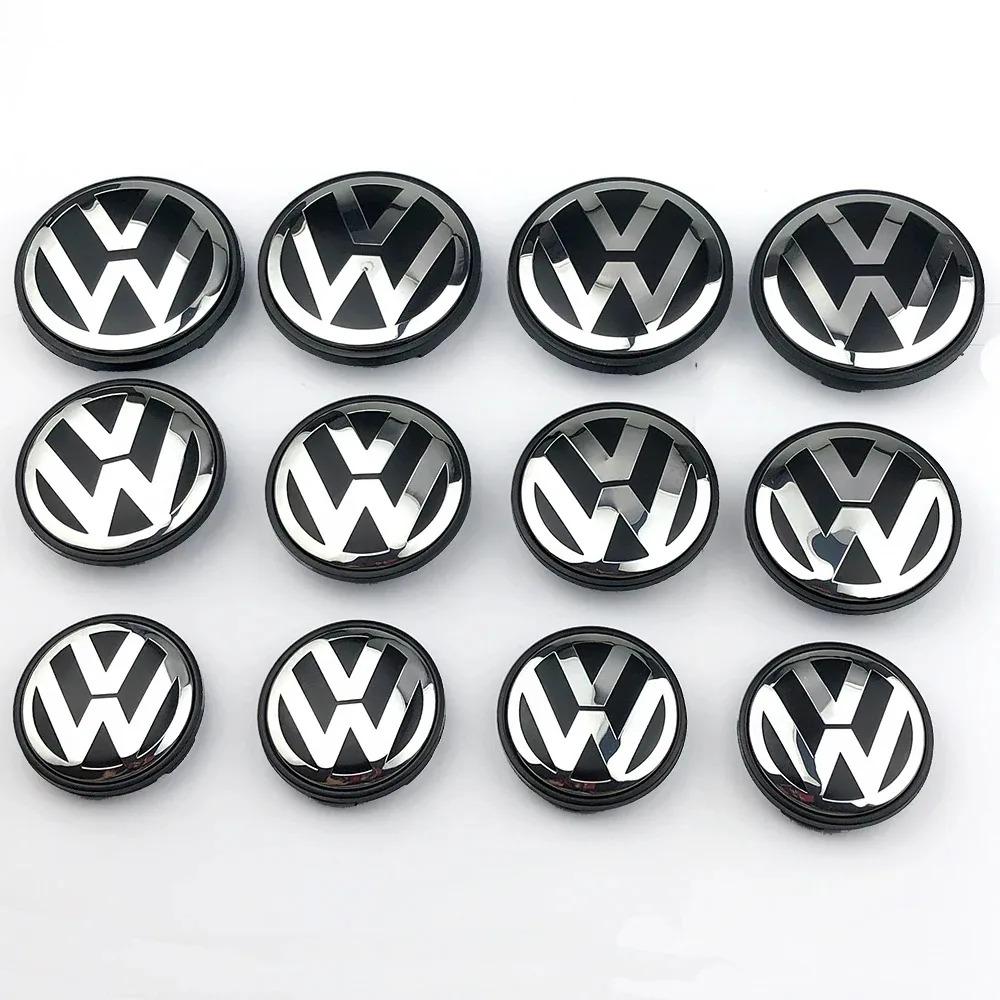 WGLRK1 3B7601171 1J0601171 Para VW Volkswagen, 4 piezas, 60MM 56MM 65MM 70MM, Tapas de buje de rueda con emblema para coche Golf, Acces