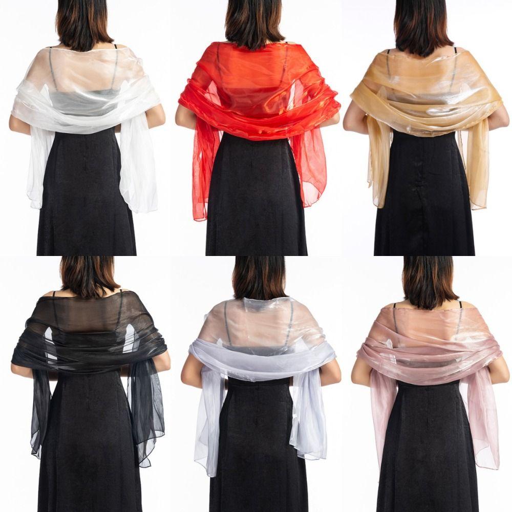 Silky Shawl Wedding Shawl Elegant Party Capes Decoration Scarf for Evening Dresses