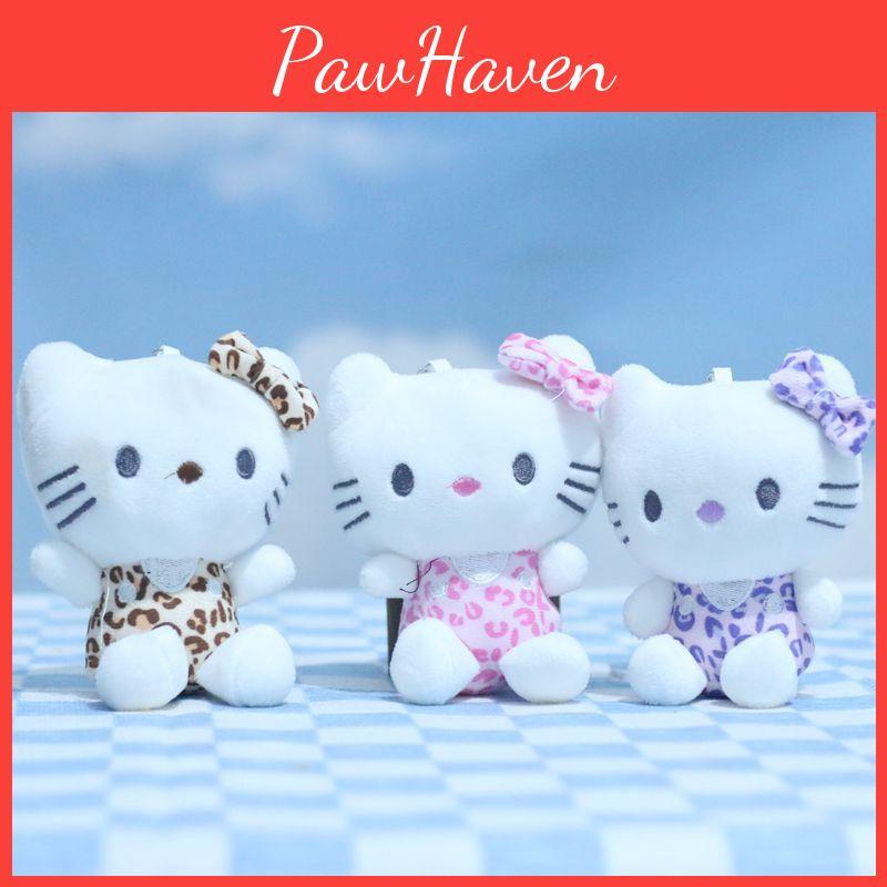 Kawaii Kt Whimsical Cat Plush Keychain Adorable Soft Toy Bag Accessory 12cm Tall