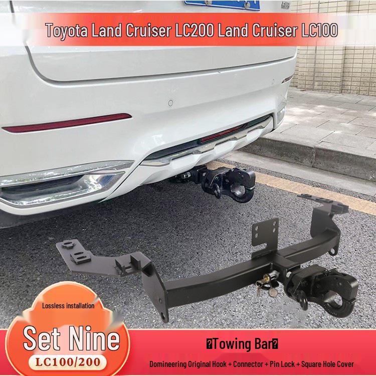 Compatible Tow Hook for Toyota LX570, Land Cruiser LC200, and FJ Modified Trailer Bars