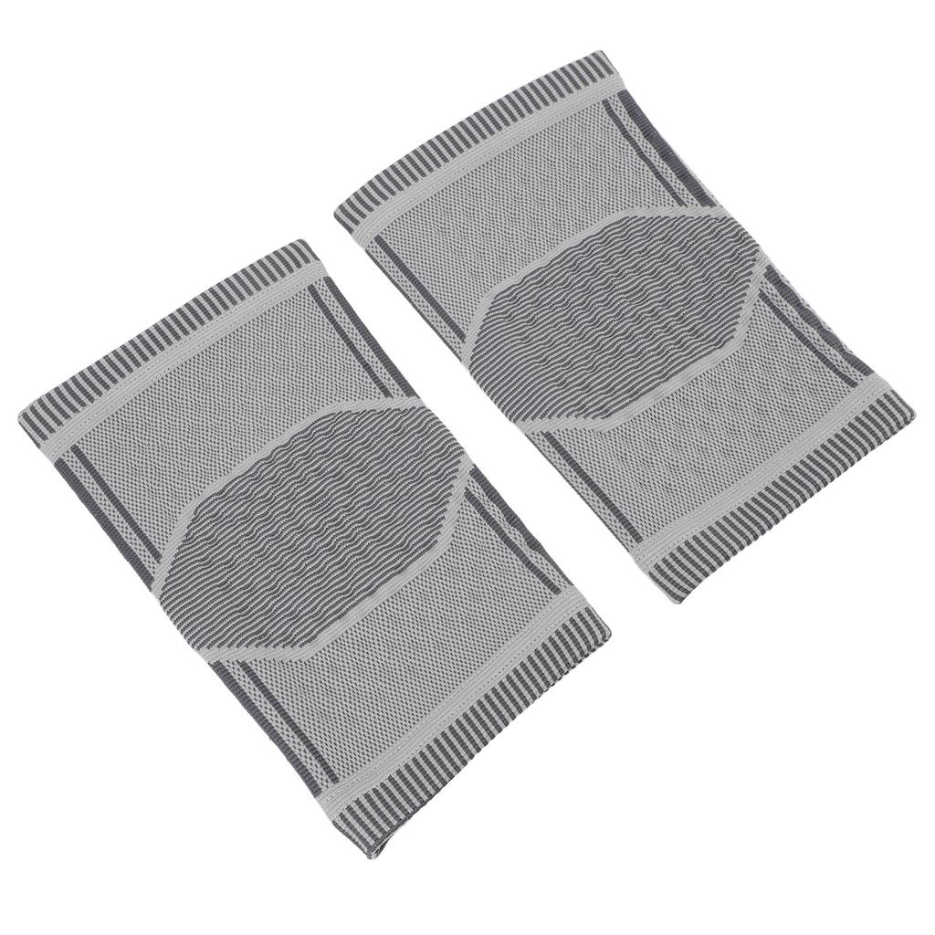 1 Pair Self Heating Knee Sleeve 360 Degrees Wrap Highly Elastic Soft Breathable Wormwood Knee Heating Sleeve for Winter