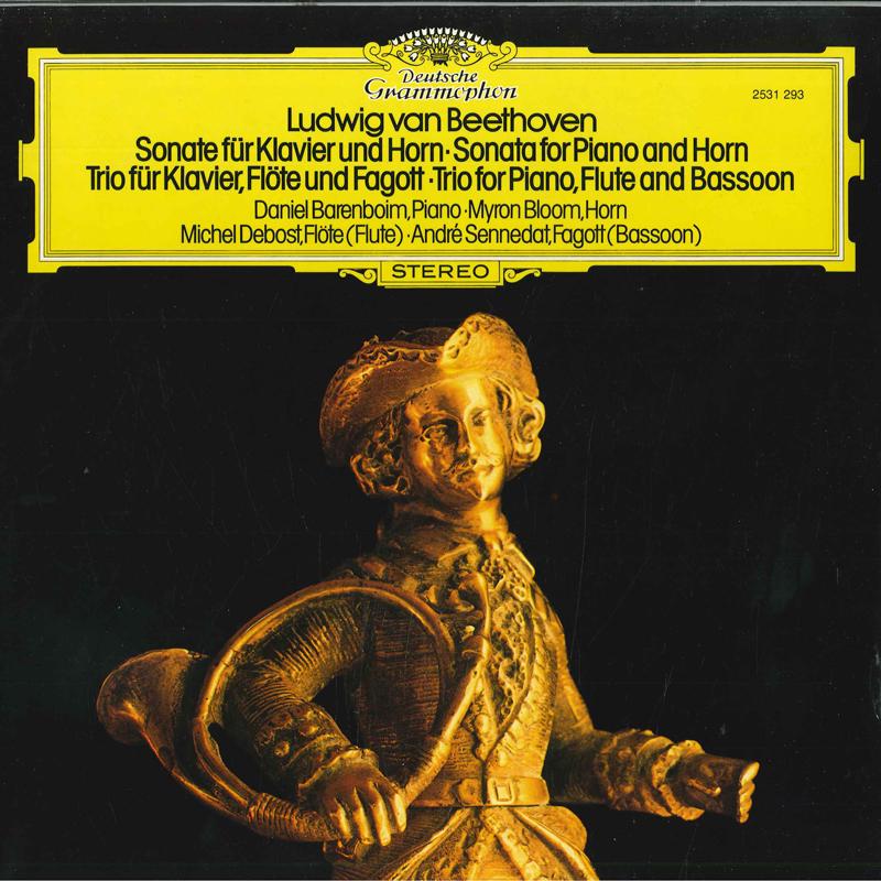 

LP Record LUDWIG VAN BEETHOVEN, DANIEL BARENB - Sonate Fur Klavier Und Horn / Trio 2531293 Deutsche Grammo 1981 Germany Classical Used