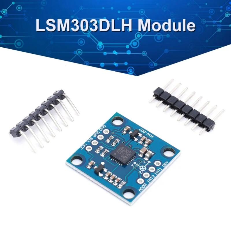 High Sensitivity GY-511 LSM303DLHC Module Compass 3 Shaft Accelerometer Magnetometer Module Sensory for Direction Sensing