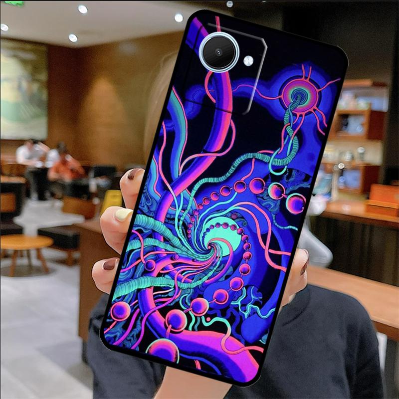 

Colorful Psychedelic Art Case For Realme C67 C61 C53 C55 C75 C51 C21Y C25S GT 6 6T 5 GT7 Pro 10 11 12 13 14 Pro Plus Realme GT6