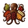 Wooden Serving Tray Large Octopus Shape Bread Fruit Platter Charcuterie Board Cheese Platter Food Dish for Kitchen