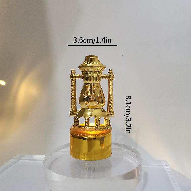 Electronic Ramadan Candle Lantern  Muslim Ramadan Lantern Table Decorations Eid Mubarak Desk Accessories Ramadan Party Gifts