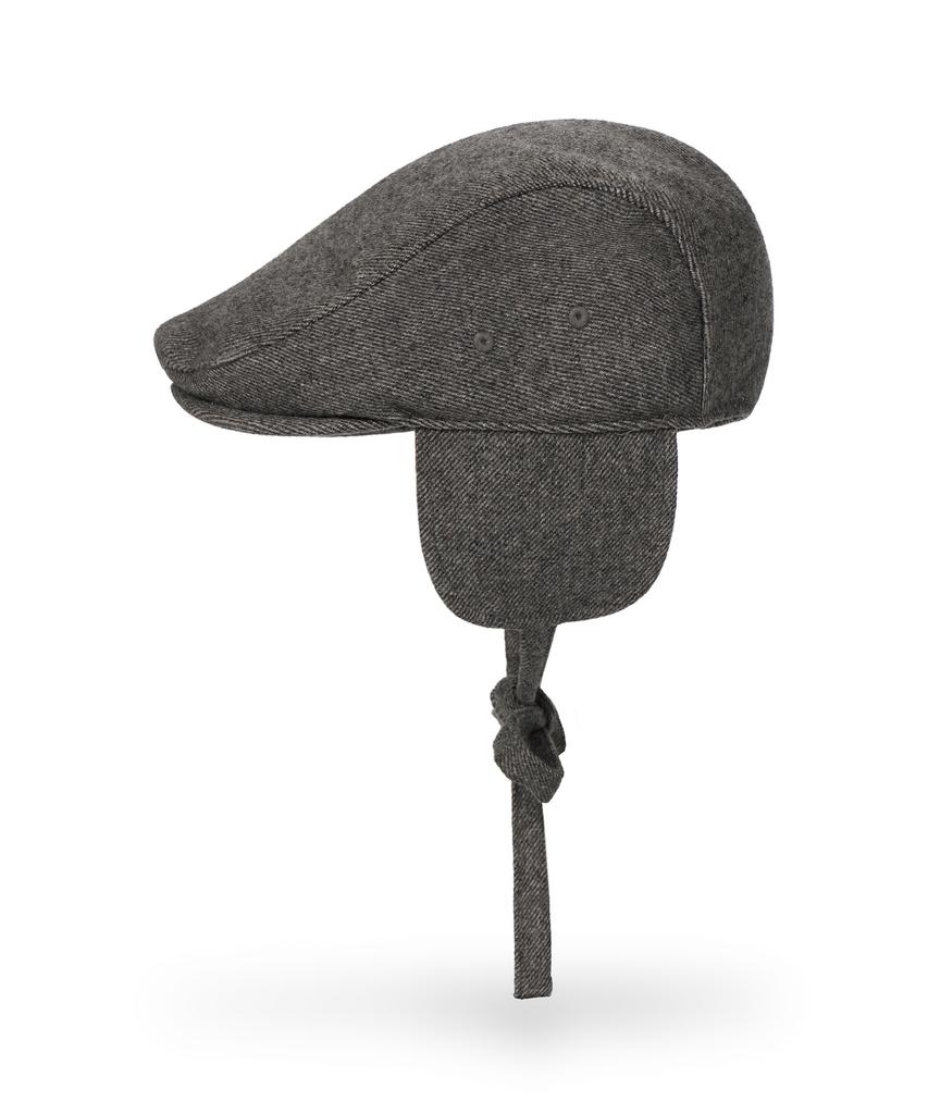 Bajal Va Embroidered Fly Hunting Cap Grey