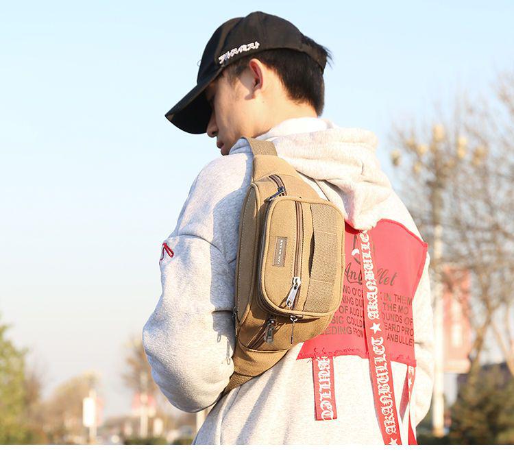 Durable Multi-layer Outdoor Waist Bag - Large Capacity for Running, Phone, Tools, and Money.