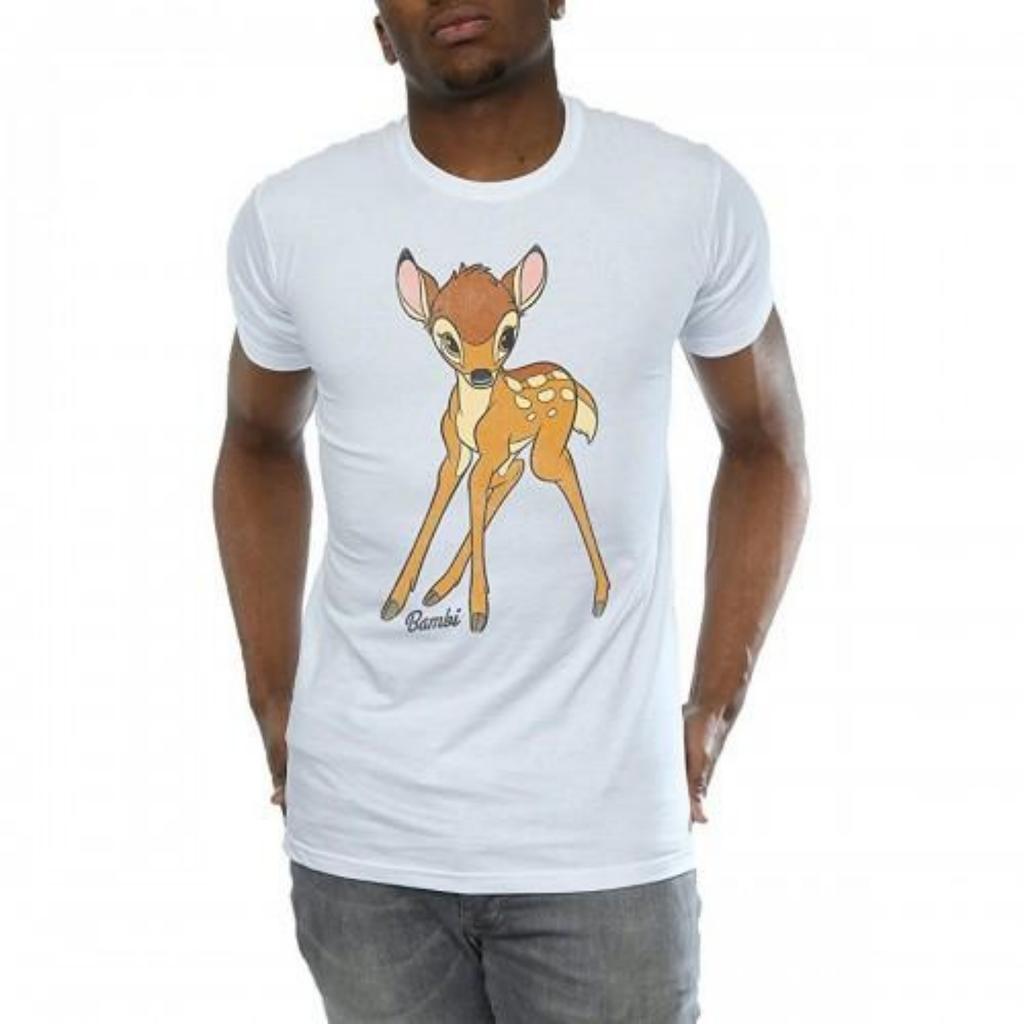Bambi Herren Klassisches Baumwoll-T-Shirt