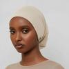 1pc Solid Color Ethnic Style Turban For Women Girls Elastic Ribbon Head Scarf Beanie Hat Fashion Hair Accessories