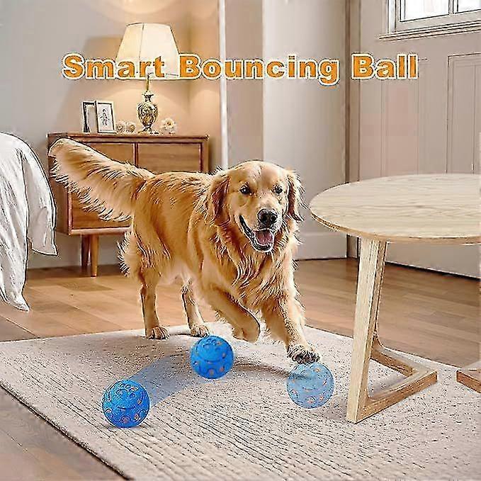 Interactive Dog Ball, Self-Moving Dog Toy with Auto-Rolling & Bouncing, E-TPU Material, IP54 Waterproof, Motion-Activated, for Small/Medium/Large Dogs