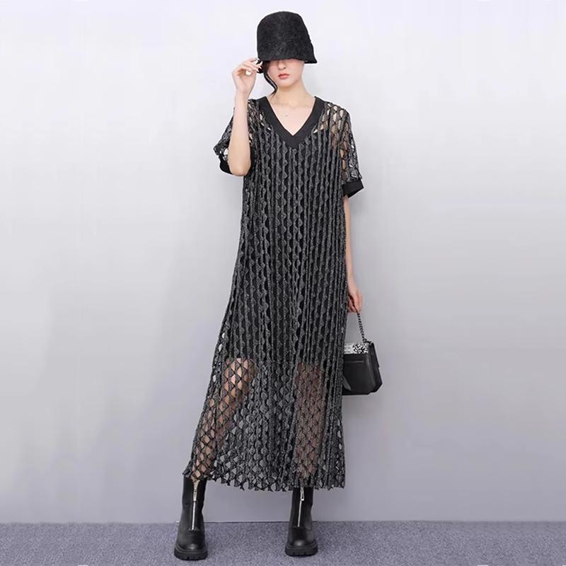 Xitao Rochie A-line cu decolteu în V decupat HQQ2467