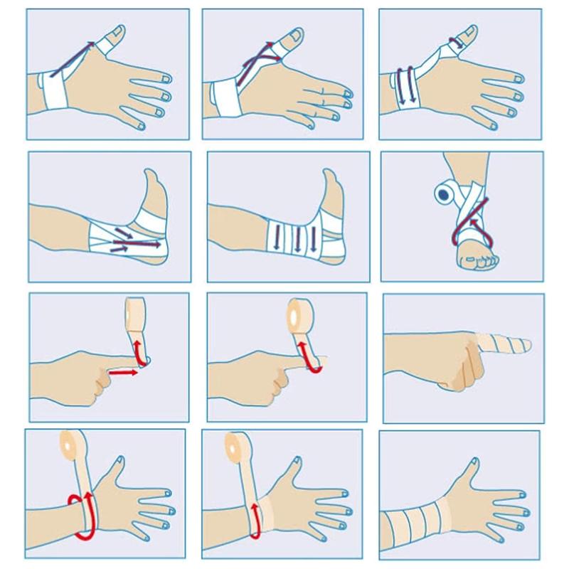 1/5/10/30/50PCS Self-adhesive Bandage Flexible Stretch Sports Elastic Tape for Sprains and Swelling Finger Protection Bandage