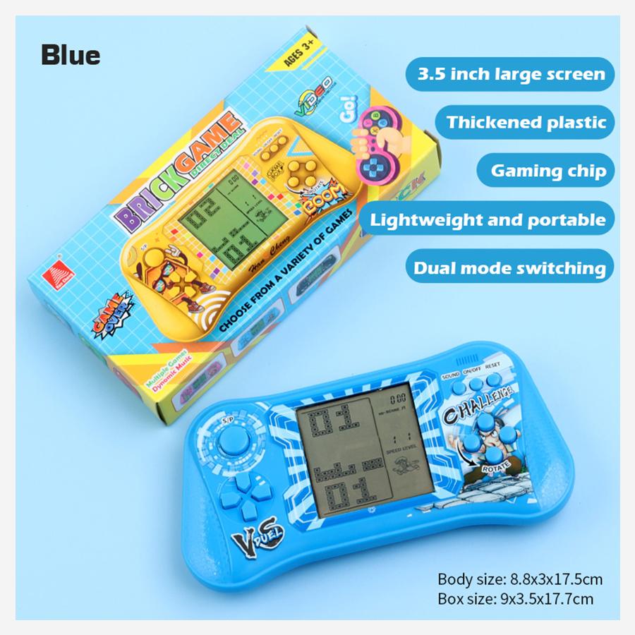 Classic Cube Elimination Game Console, Palm Machine, Training Thinking, Children's Educational Strategy Toy, Retro Large Screen Machine