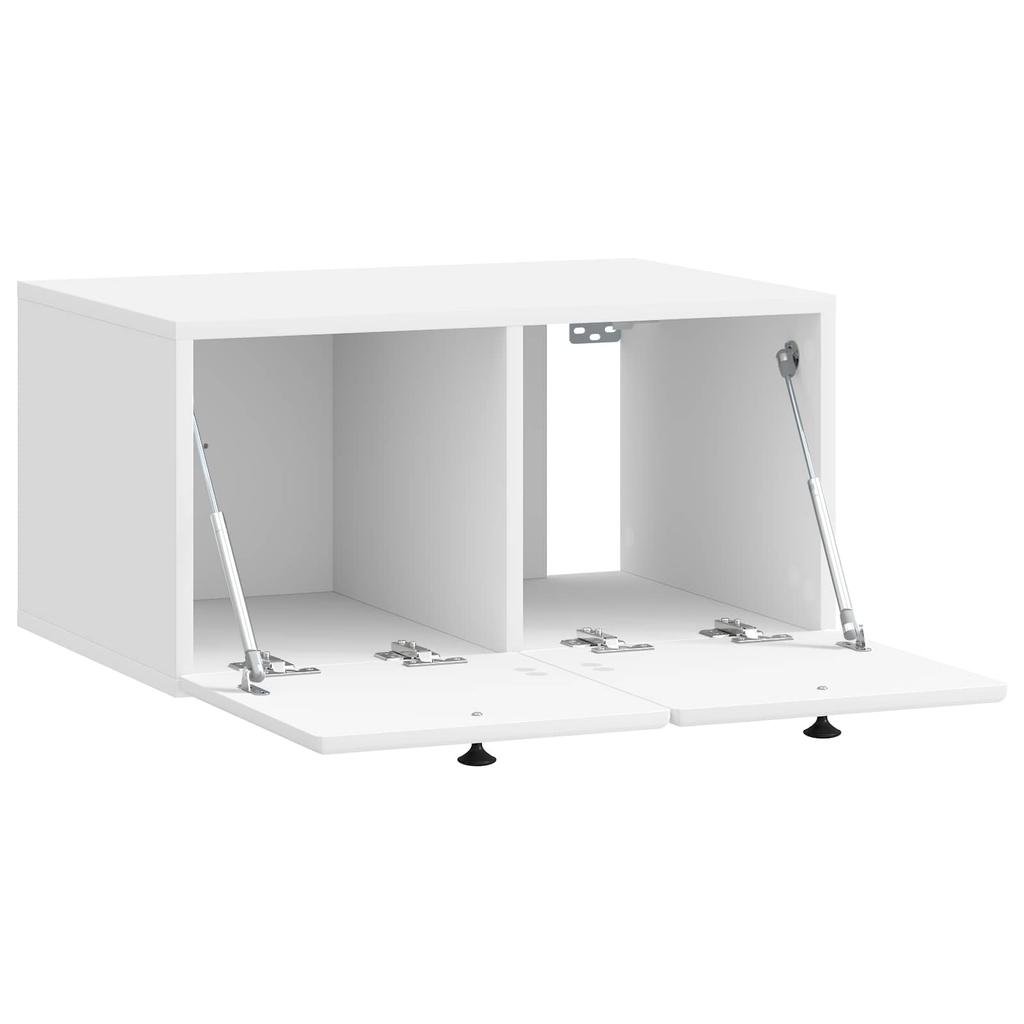Wall Mounted TV Cabinet 59.5 x 41 x 30 cm High Gloss White