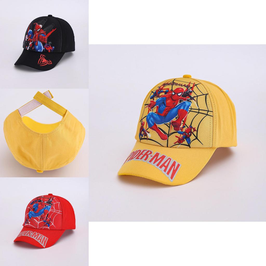 Spider Man Pattern Cartoon Kids Baseball Cap With Sunshade For Spring Outdoor Play