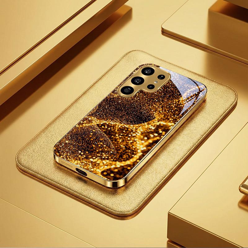 High-end PhoneCase Electroplated Glass TPU PhoneCase for Samsung Galaxy S26 S25 S24 S23 S22 S21 FE,Ultra,Plus Dropresistant