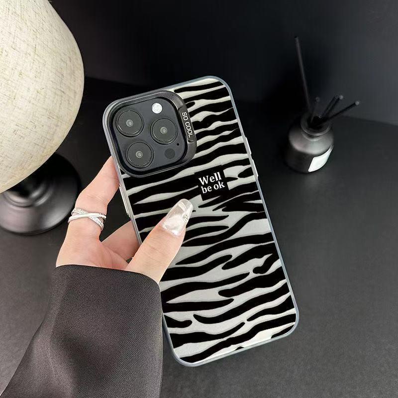 

Trendy English Stripes Case for iPhone 13-17: High-End, Creative Design iPhone 16 Pro Max