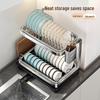 Jiabangshou Stainless Steel 2-Tier Countertop Dish Drying Rack
