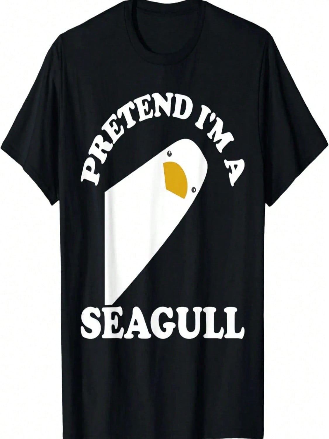 Pretend I m A Seagull Funny Halloween Costume Crew Squad T-Shirt S разноцветный