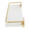 30cm Bathroom Wall Mounted Shelf Space Aluminum Acrylic Towel Rack Bathroom Storage Rack Gold