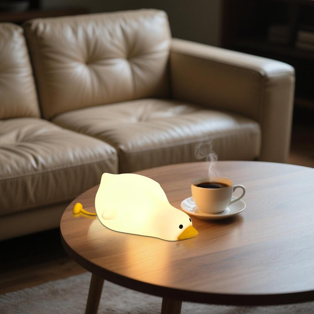 Duck Night Light Animal Night Light Dimmable Rechargeable Auto Off 3 Modes Lighting For Home Breastfeeding Sleep Bedroom Dorm