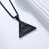 Ancient Egyptian Pyramid Eye of Horus Necklace Stainless Steel Protective