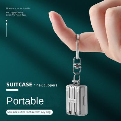 New Stainless Steel Fingernail Clipper Foldable Metal Mini Nail Clipper Unisex Creative Fingernail Trimmer