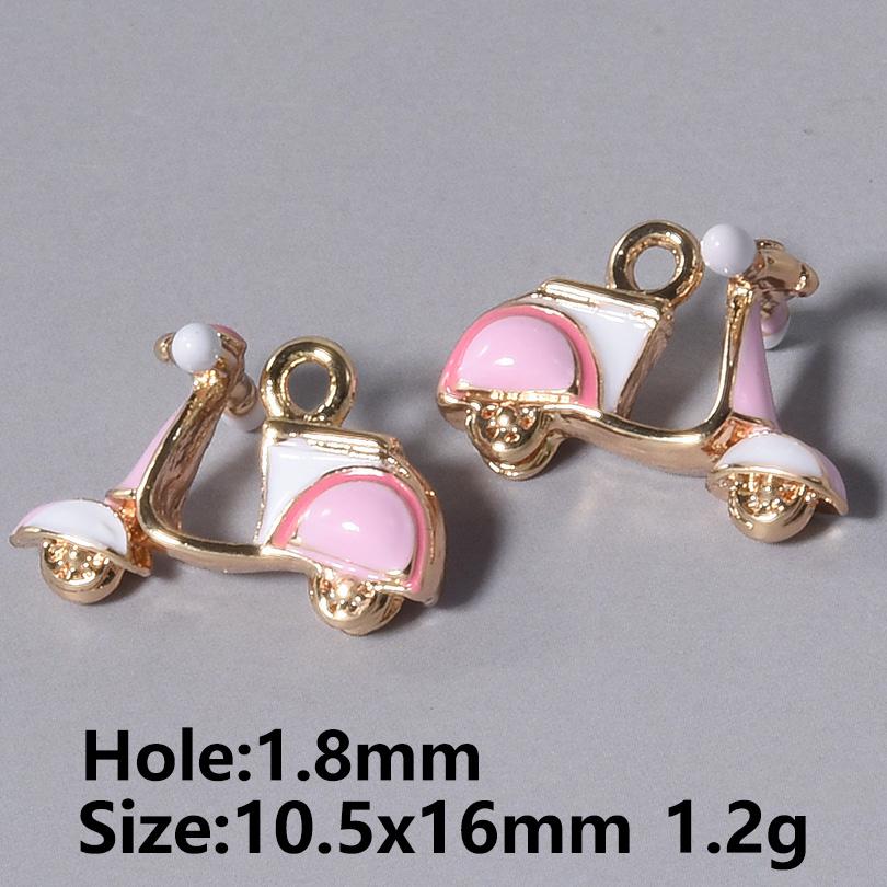 5/15pcs/Lot Cute Girl Pendant Enamel Cherry Rabbit Star Charms For Jewelry Making Supplies 3D Charm In Bulk DIY Earring Keychain