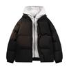 Unisex College-Style Winter Jacket: Trendy Thickened 2025 Faux Two-Piece Cotton Coat