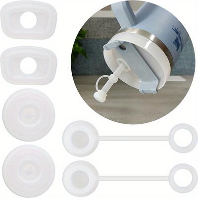 1 Stück Universell Passende Silikon-Strohhalmkappe, Auslaufsicherer Strohhalm-Hüllenstopfen für 30oz/40oz Sport-Wasserflaschen, Langlebiges Getränkezubehör