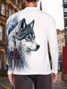 Men'S Casual Stylish Print Long-Sleeve T-Shirt