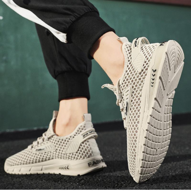 Oulylan Men Shoes Breathable Athletic Running Shoes Outdoor Sport Casual Fashion Sneakers Gym Training Jogging Non Slip Shoe