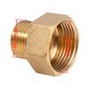 2PCS G1/2" Male to G3/4" Female Brass Pipe Reducer Brass Material Hex Head Design Pipe Fitting Coupler Pipe Fitting