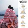1PC Wedding Anniversary Gift Blanket - Soft Warm All-Season Throw for Sofa, Bed, Car, Office, Throw For Sofa yy250916122