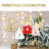 17cm/7’’ Plush Toy Angel Christmas Ornament Cute Hanging for Doll for House Decoration New Year’s Day Party Ornament Dec