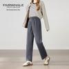 Mark Fairwhale 2025 High-Waist Straight-Leg Casual Pants