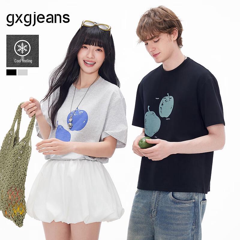 gxgjeans Men s Fruit Print Short Sleeve T-Shirt 175/L